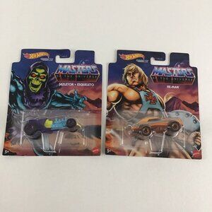 Hot Wheels Character Cars Masters Of The Universe He-Man Skeletor Toy Mattel